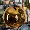 Koyoto Hanglamp, Kogellampje, Hanglamp Blauw, Goud, Groen, Koperkleurig, 6-lichts