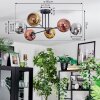 Ripoll Plafondlamp, Kogellampje Chroom, Goud, Koperkleurig, Rookkleurig, 6-lichts