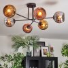 Ripoll Plafondlamp, Kogellampje Chroom, Goud, Koperkleurig, Rookkleurig, 6-lichts