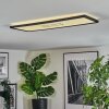Simonstorp Plafondlamp, Paneel LED Zwart, Wit, 1-licht