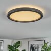 Xarel Plafondlamp, Paneel LED Zwart, 1-licht