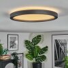 Xarel Plafondlamp, Paneel LED Zwart, 1-licht