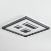 Ilyan Plafondlamp, Paneel LED Zwart, 1-licht