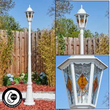 Hongkong Kandelaar, Pad licht Wit, 1-licht