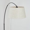 Bassagoda Staande lamp, Booglampen Zwart, 1-licht, Stoffen kap