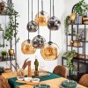 Ripoll Hanglamp, Kogellampje, Hanglamp Amber, Rookkleurig, 6-lichts