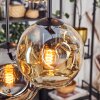 Ripoll Hanglamp, Kogellampje, Hanglamp Amber, Rookkleurig, 6-lichts