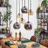 Ripoll Hanglamp, Kogellampje, Hanglamp Amber, Rookkleurig, 6-lichts