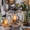 Gastor Hanglamp, Kogellampje, Hanglamp Amber, Duidelijk, Rookkleurig, 6-lichts
