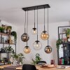 Gastor Hanglamp, Kogellampje, Hanglamp Amber, Duidelijk, Rookkleurig, 6-lichts