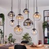 Gastor Hanglamp, Kogellampje, Hanglamp Amber, Duidelijk, Rookkleurig, 8-lichts