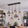 Gastor Hanglamp, Kogellampje, Hanglamp Amber, Duidelijk, Rookkleurig, 8-lichts