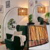 Cando Staande lamp, Booglampen Chroom, Zwart, 1-licht
