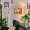 Cando Staande lamp, Booglampen Chroom, Zwart, 1-licht