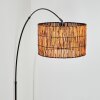 Cando Staande lamp, Booglampen Chroom, Zwart, 1-licht