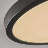 Isela Plafondlamp, Paneel LED Zwart, 1-licht