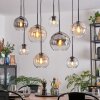 Koyoto Hanglamp, Kogellampje, Hanglamp Amber, Duidelijk, Rookkleurig, 8-lichts