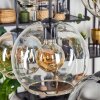 Koyoto Hanglamp, Kogellampje, Hanglamp Amber, Duidelijk, Rookkleurig, 6-lichts