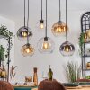 Koyoto Hanglamp, Kogellampje, Hanglamp Amber, Duidelijk, Rookkleurig, 6-lichts