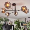 Ripoll Plafondlamp, Kogellampje Rookkleurig, 6-lichts