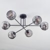 Ripoll Plafondlamp, Kogellampje Rookkleurig, 6-lichts