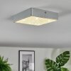 Elmar Plafondlamp, Paneel LED Zilver, 1-licht