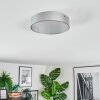 Elmar Plafondlamp, Paneel LED Zilver, 1-licht