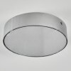 Elmar Plafondlamp, Paneel LED Zilver, 1-licht