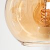 Koyoto Hanglamp, Kogellampje, Hanglamp Amber, Chroom, Duidelijk, Rookkleurig, 6-lichts