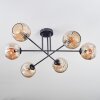 Ripoll Plafondlamp, Kogellampje Amber, 6-lichts