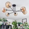 Ripoll Plafondlamp, Kogellampje Amber, 6-lichts