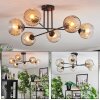 Ripoll Plafondlamp, Kogellampje Amber, Duidelijk, 6-lichts
