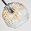Ripoll Plafondlamp, Kogellampje Amber, Duidelijk, 6-lichts