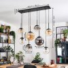 Gastor Hanglamp, Kogellampje, Hanglamp Amber, Duidelijk, Rookkleurig, 8-lichts