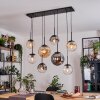 Gastor Hanglamp, Kogellampje, Hanglamp Amber, Duidelijk, Rookkleurig, 8-lichts