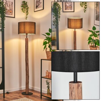 Soungou Staande lamp Natuurlijke kleuren, Zwart, 1-licht