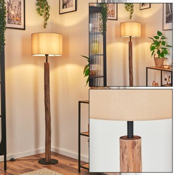 Soungou Staande lamp Natuurlijke kleuren, Zwart, 1-licht