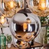 Gastor Hanglamp, Kogellampje, Hanglamp Amber, Chroom, Duidelijk, Rookkleurig, 8-lichts