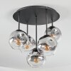 Ripoll Plafondlamp, Kogellampje Duidelijk, Rookkleurig, 5-lichts