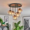 Koyoto Plafondlamp, Kogellampje 45 cm Amber, Duidelijk, 5-lichts