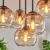 Koyoto Plafondlamp, Kogellampje 45 cm Amber, Duidelijk, 5-lichts