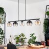 Koyoto Hanglamp, Kogellampje, Hanglamp Amber, Duidelijk, Rookkleurig, 5-lichts