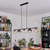 Koyoto Hanglamp, Kogellampje, Hanglamp Amber, Duidelijk, Rookkleurig, 5-lichts