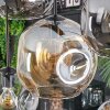 Ripoll Hanglamp, Kogellampje, Hanglamp Amber, Duidelijk, Rookkleurig, 8-lichts