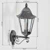 Lignac Wandlamp voor buiten, Wandlamp Zwart, Zilver, 1-licht