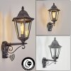 Lignac Wandlamp voor buiten, Wandlamp Zwart, Zilver, 1-licht, Bewegingsmelder