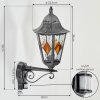 Lignac Wandlamp voor buiten, Wandlamp Zwart, Zilver, 1-licht, Bewegingsmelder