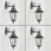 Lignac Wandlamp voor buiten, Wandlamp Zwart, Zilver, 1-licht