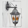 Lignac Wandlamp voor buiten, Wandlamp Zwart, Zilver, 1-licht