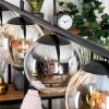 Gastor Hanglamp, Kogellampje, Hanglamp Amber, Duidelijk, Rookkleurig, 4-lichts